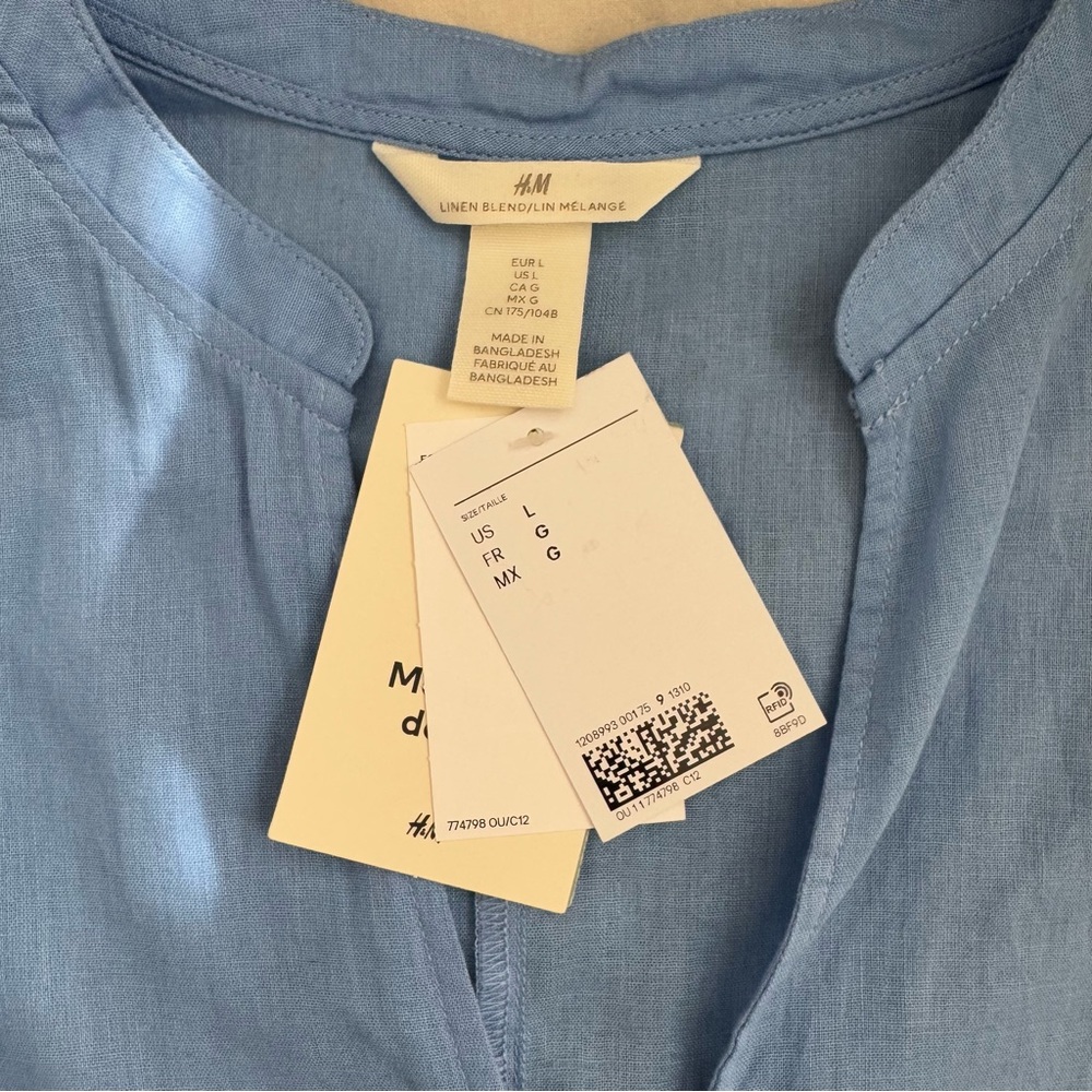 H&M linen dress NWT - Picture 3 of 8